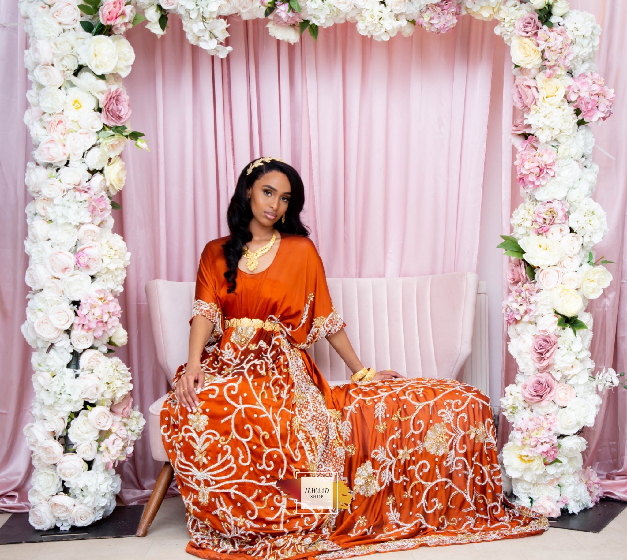Sensational Sucdi (Burnt Orange) - Somali Bridal Dirac