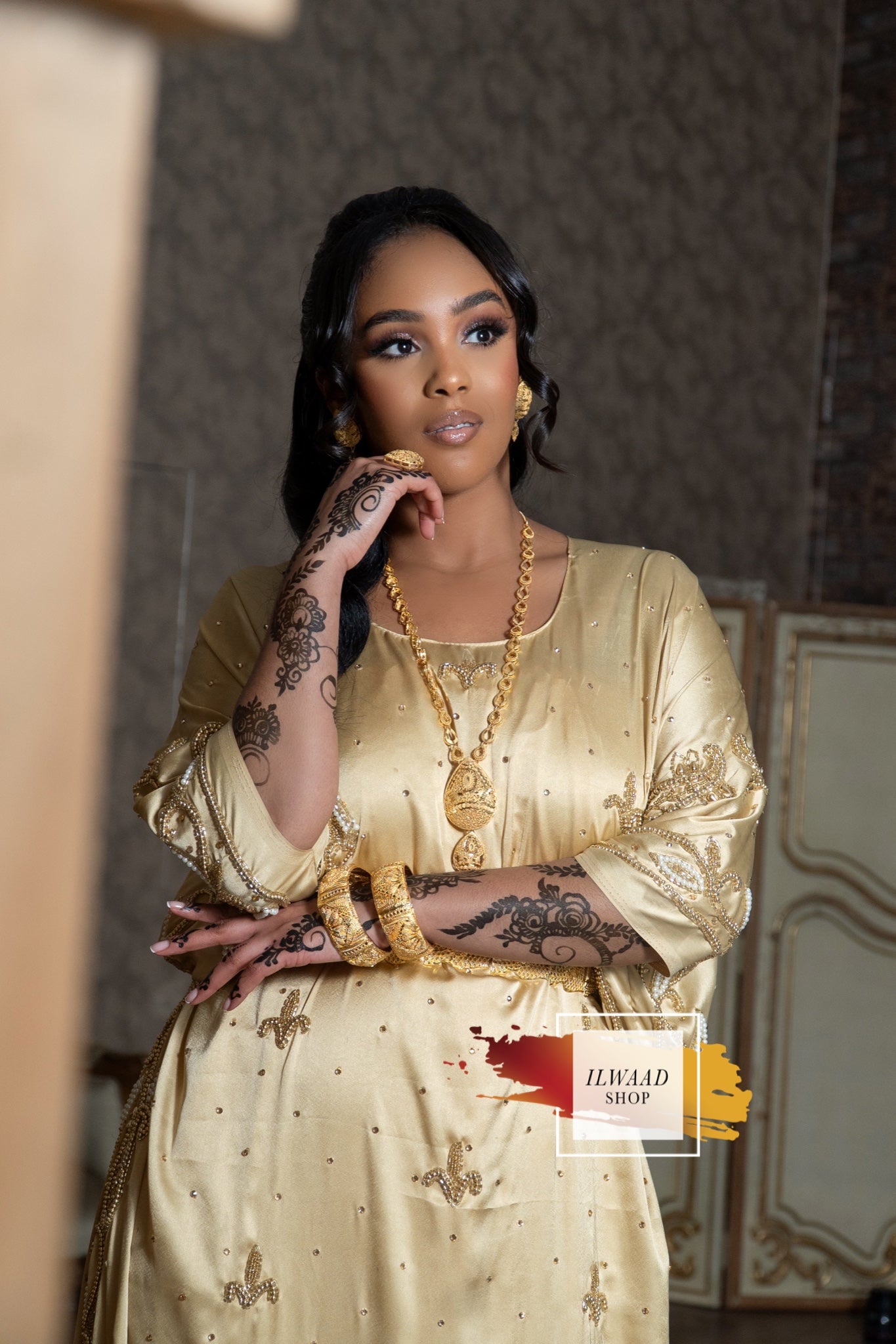 Daring Dahabo (Gold) - Somali Bridal Dirac