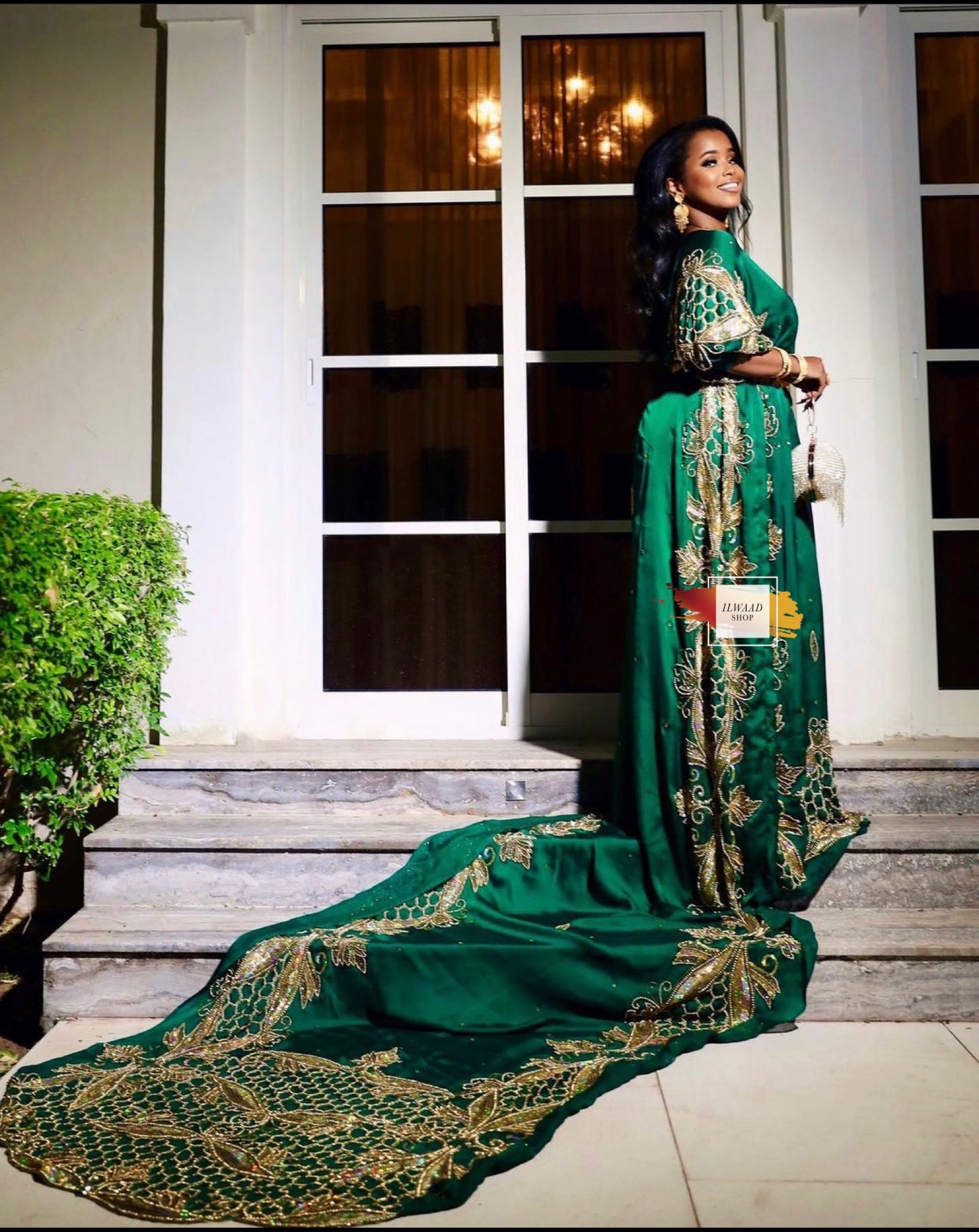 Hiba Nura (Dark Green) - Somali Bridal Dirac