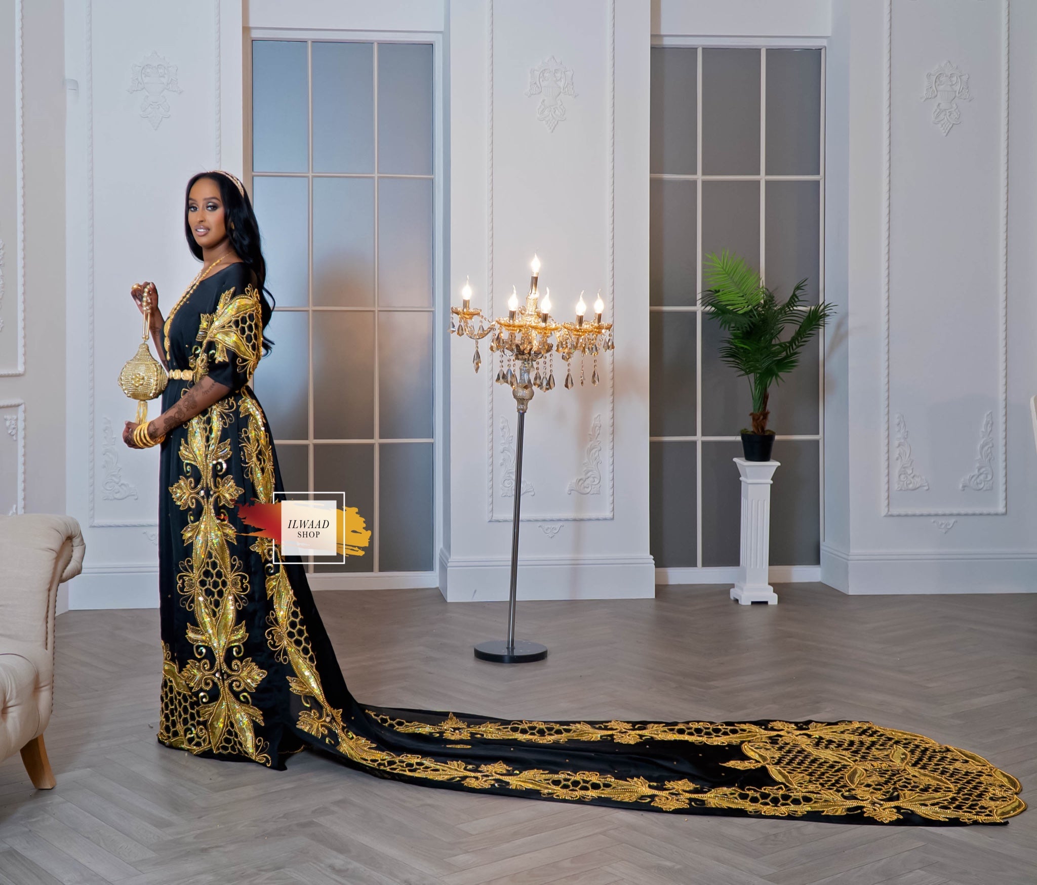 Hiba Nura (Black) - Somali Bridal Dirac