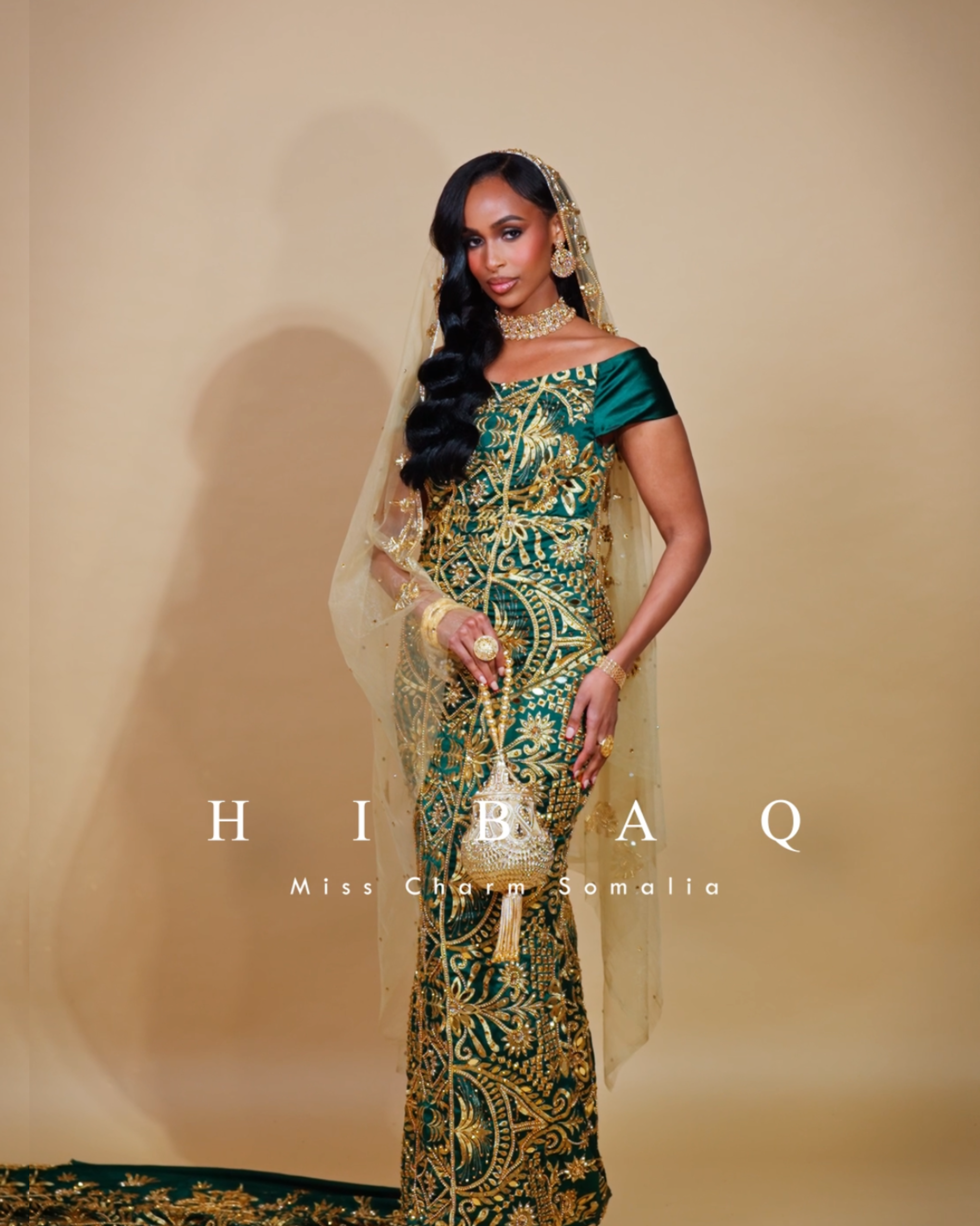 IN STOCK - Heavenly Hibaq - Satin - Somali Bridal Dirac