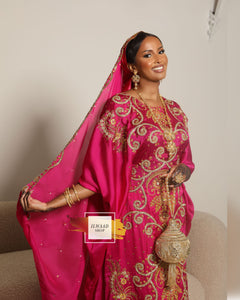 PRE-ORDER Mystique Munira (Fuschia Pink) -  Somali Bridal Dirac