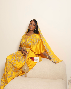 PRE-ORDER Mystique Munira (Mustard Yellow) -  Somali Bridal Dirac