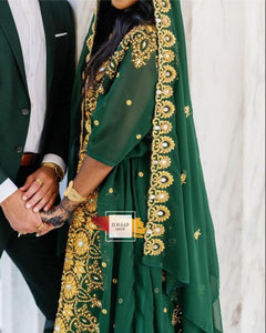 Iconic Ilwaad (Dark Green) -  Somali Bridal Dirac