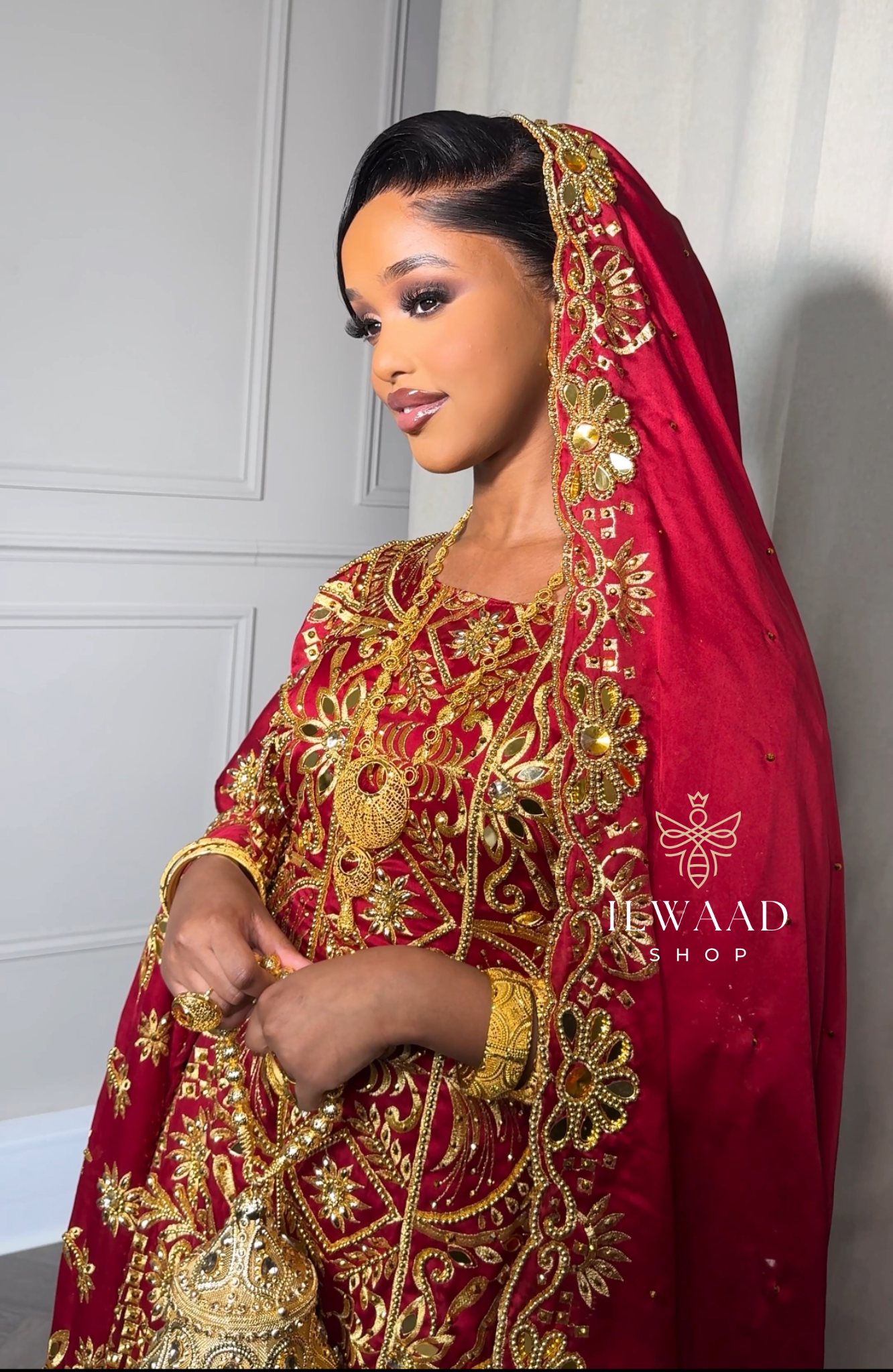 IN STOCK - Heavenly Hibaq - Satin - Somali Bridal Dirac