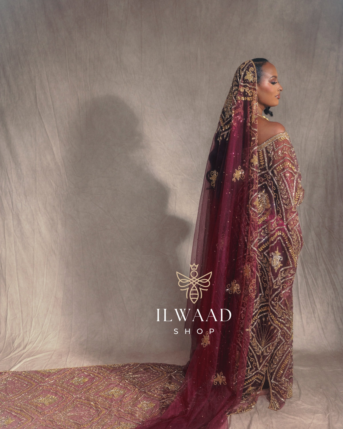 Adoring Alia (Plum) - Lace Bridal Dirac
