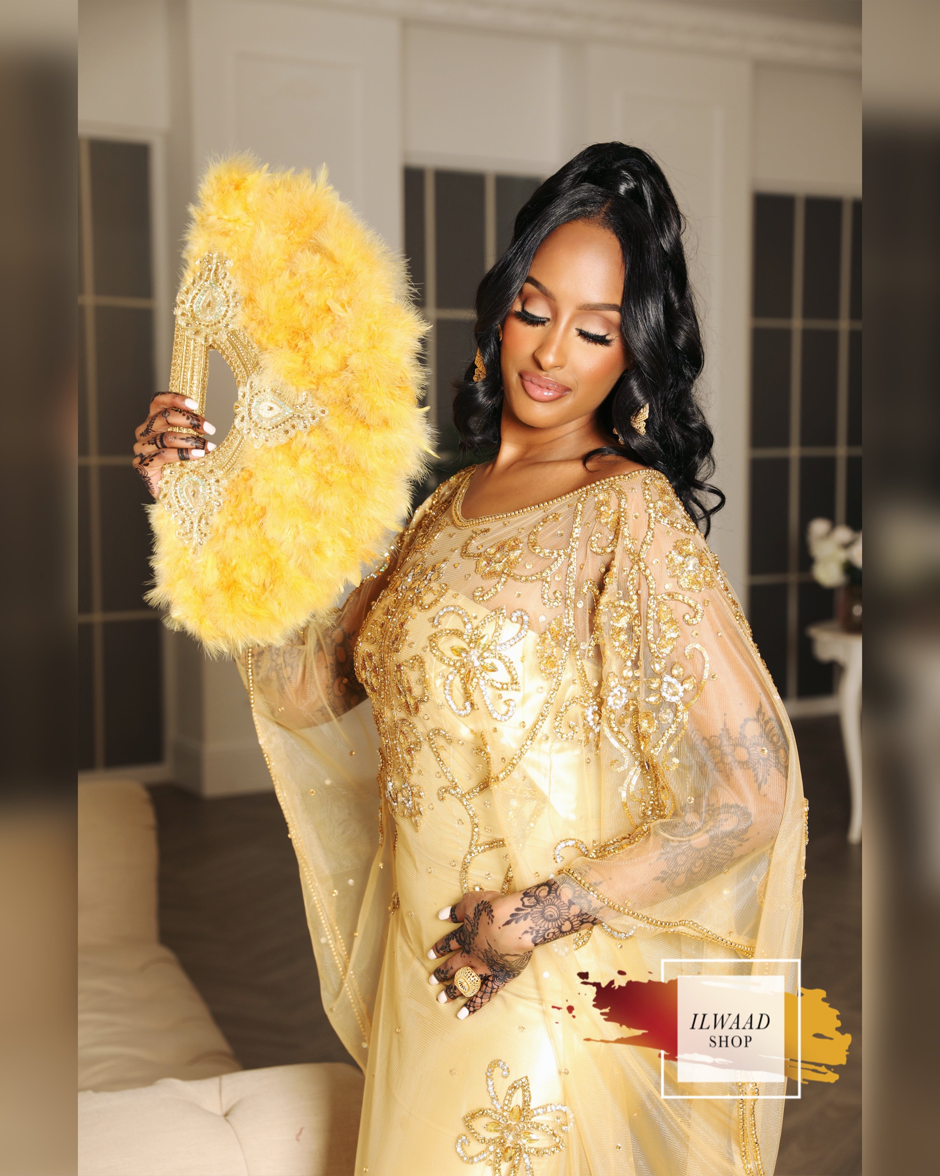 Angelic Anisa (Gold) - Lace - Somali Bridal Dirac