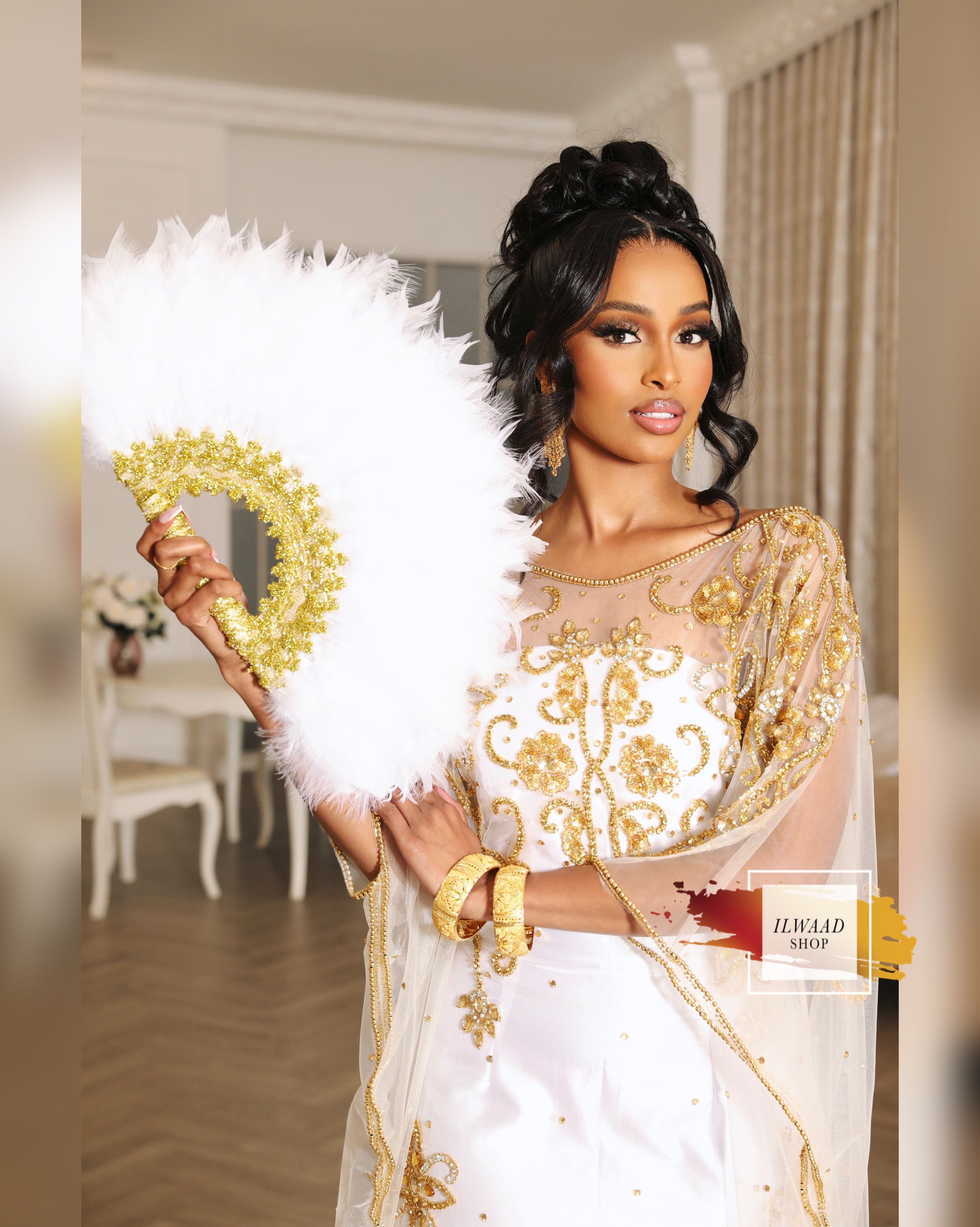 Angelic Anisa (White) - Lace - Somali Bridal Dirac