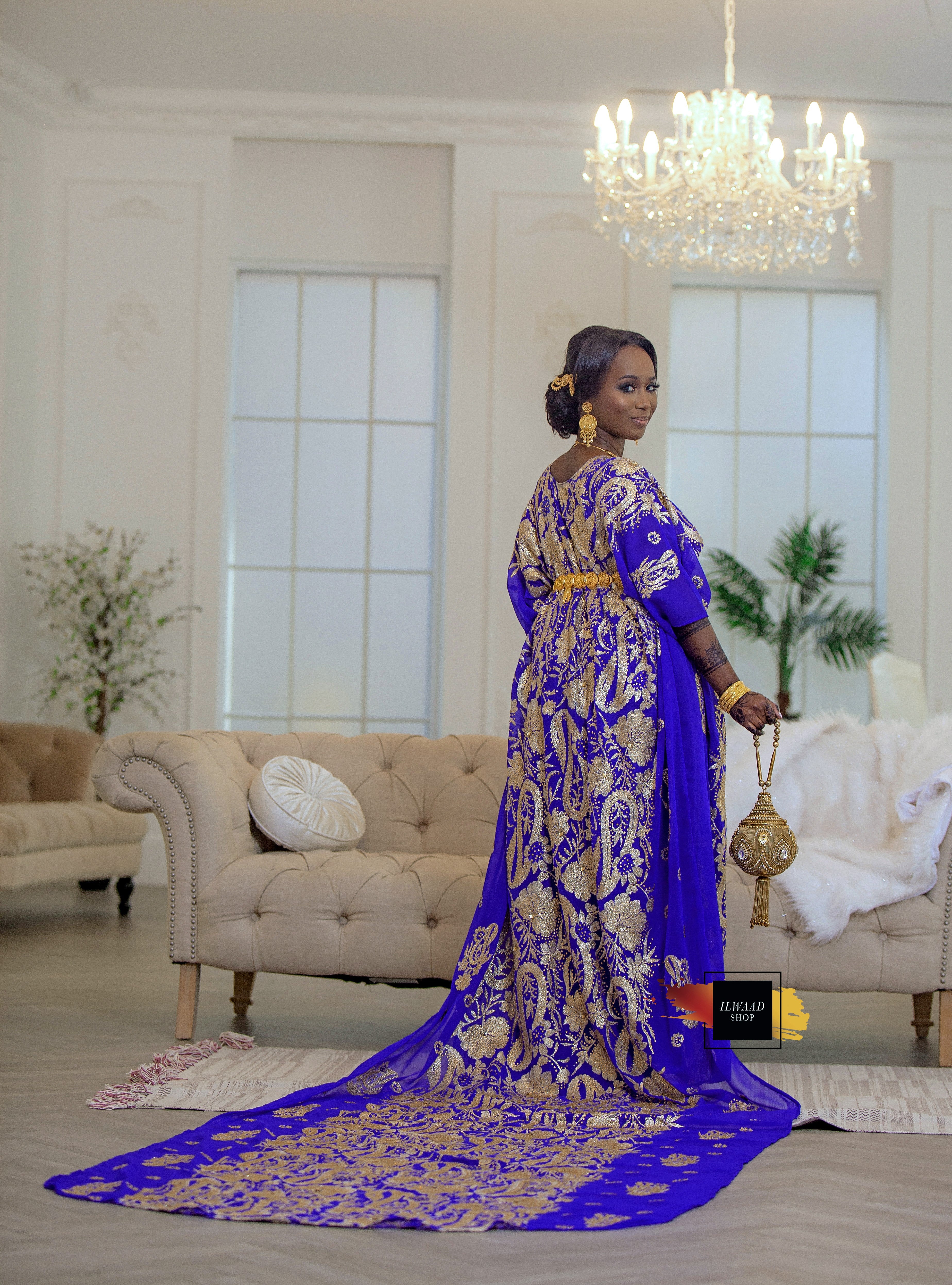 Iftin Bridal Dirac (Royal Blue)