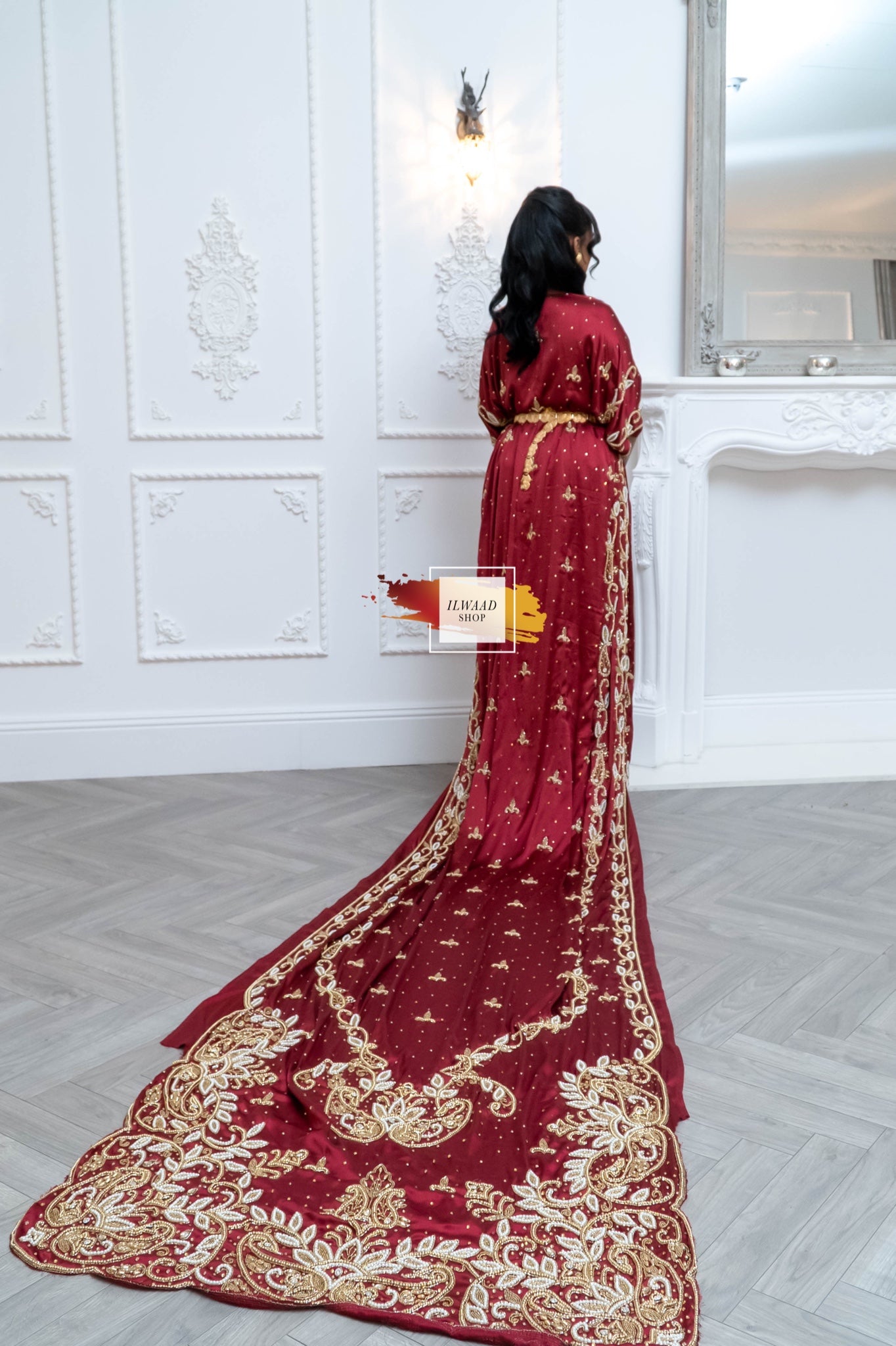 Daring Dahabo (Dark Red) -  Somali Bridal Dirac