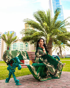 Hiba Nura (Dark Green) -  Somali Bridal Dirac