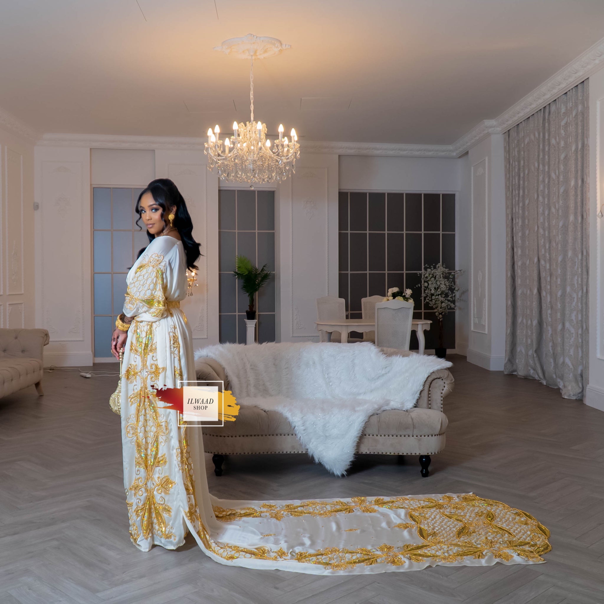 Hiba Nura (White) -  Somali Bridal Dirac