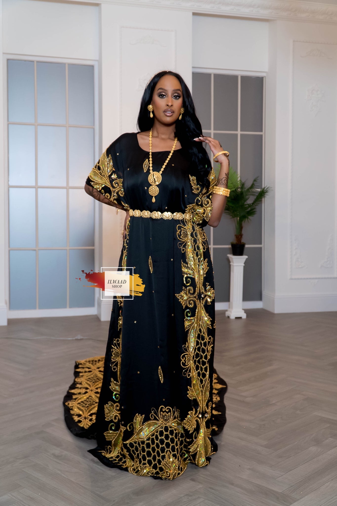 Hiba Nura (Black) -  Somali Bridal Dirac