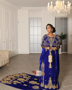 PRE-ORDER Joyful Jawhara - Velvet Bridal Dirac (Royal Blue)