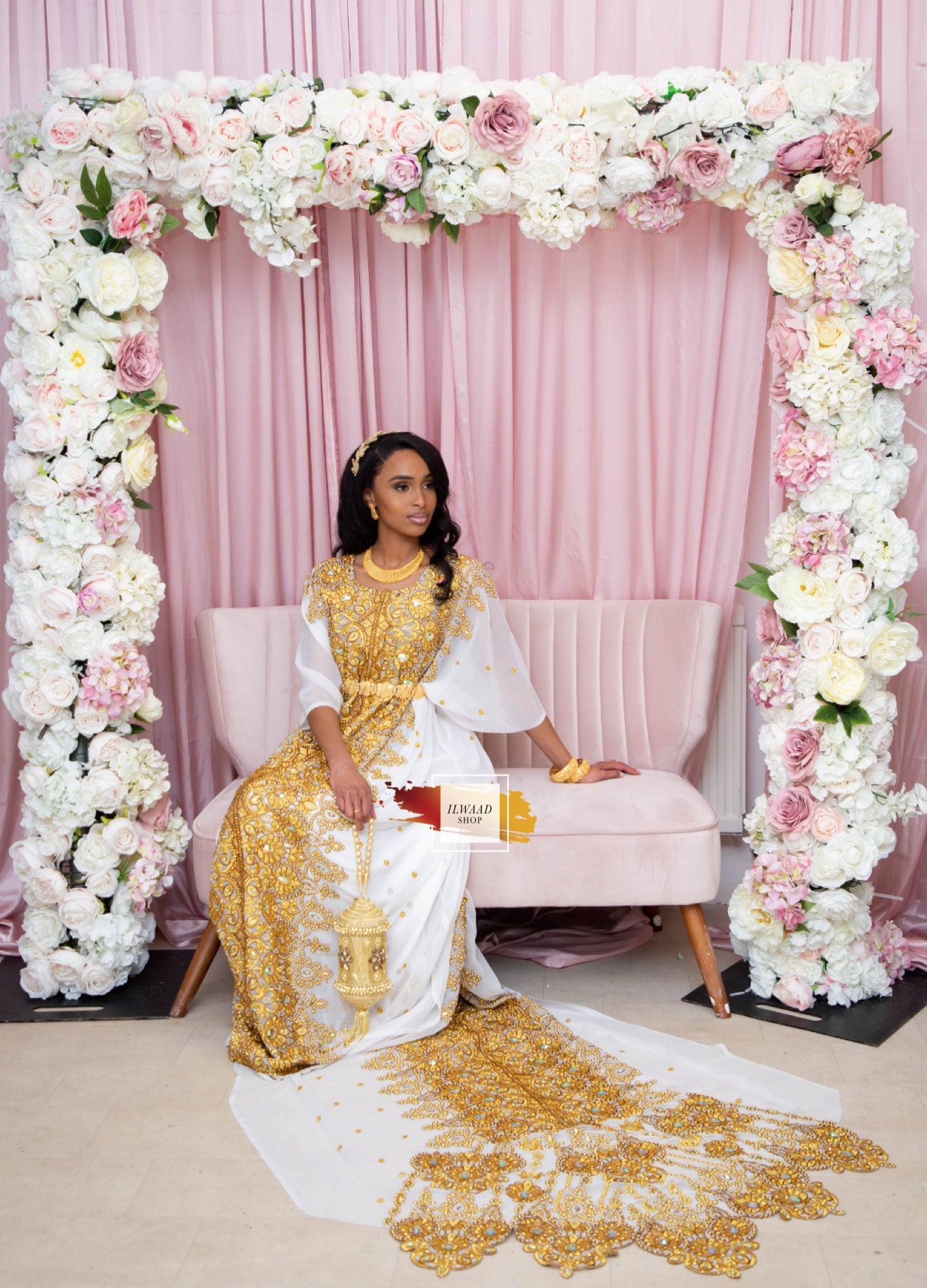 Iconic Ilwaad (White) -  Somali Bridal Dirac